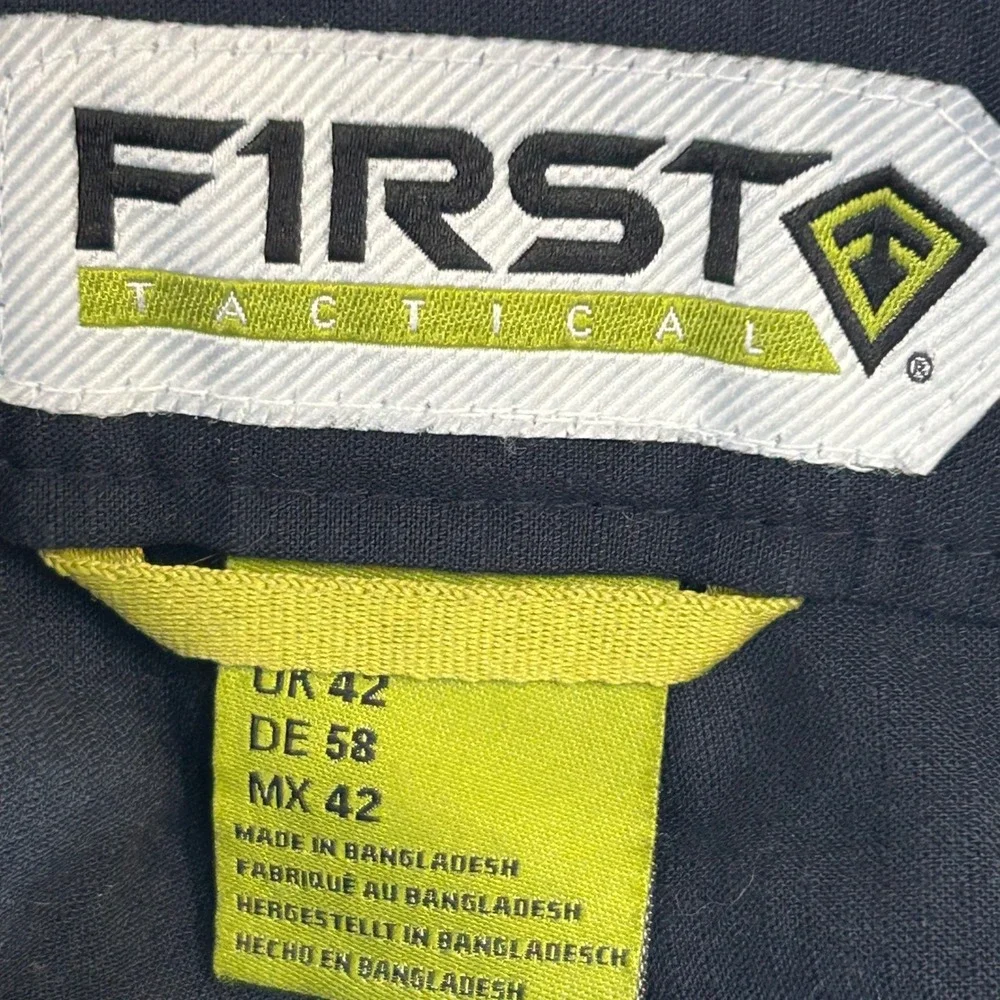 First Tactical V2 Mens Tactical Cargo Pants Black Size 42x31 Utility Workwear